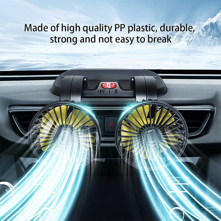 پنکه خودرو فندکی دو قلو مدل MARS-X666 داخل ماشین