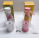 شیکر شارژی مدل Mini juice گنجایش 0.420 لیتر - سفید و صورتی