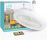 پنکه سقفی دوکاره چراغ دار با ریموت کنترل ۹.۴اینچی - سفید