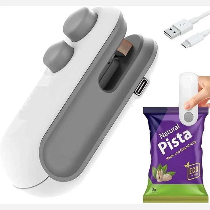 مشخصات دستگاه پلمپ کیسه شارژی کاتردار - سفید