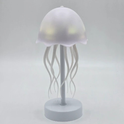 چراغ خواب عروس دریایی مدل پایه فلزی - سفید