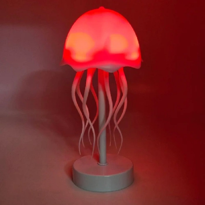 نور چراغ خواب عروس دریایی مدل پایه فلزی - سفید