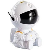 رقص نور لیزری مدل فضانورد طرح کهکشانی مینی نشسته - سفید