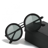 عینک آفتابی گرد ND9 با قابلیت تنظیم تیرگی و مکانیزم چرخشی - مشکی