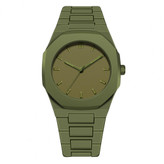 ساعت مچی یونیسکس بند پلاستیکی کوارتز - سبز