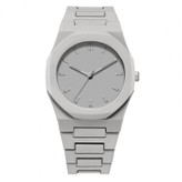 ساعت مچی یونیسکس بند پلاستیکی کوارتز - طوسی