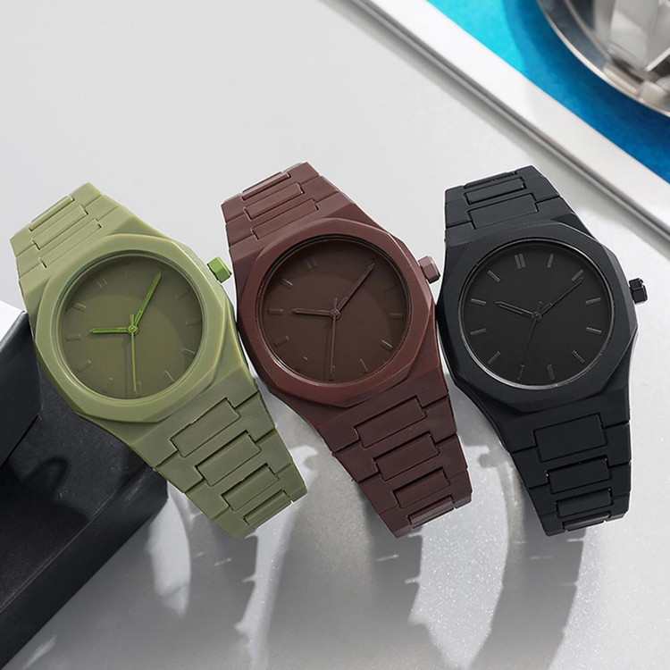 ساعت مچی یونیسکس بند پلاستیکی کوارتز