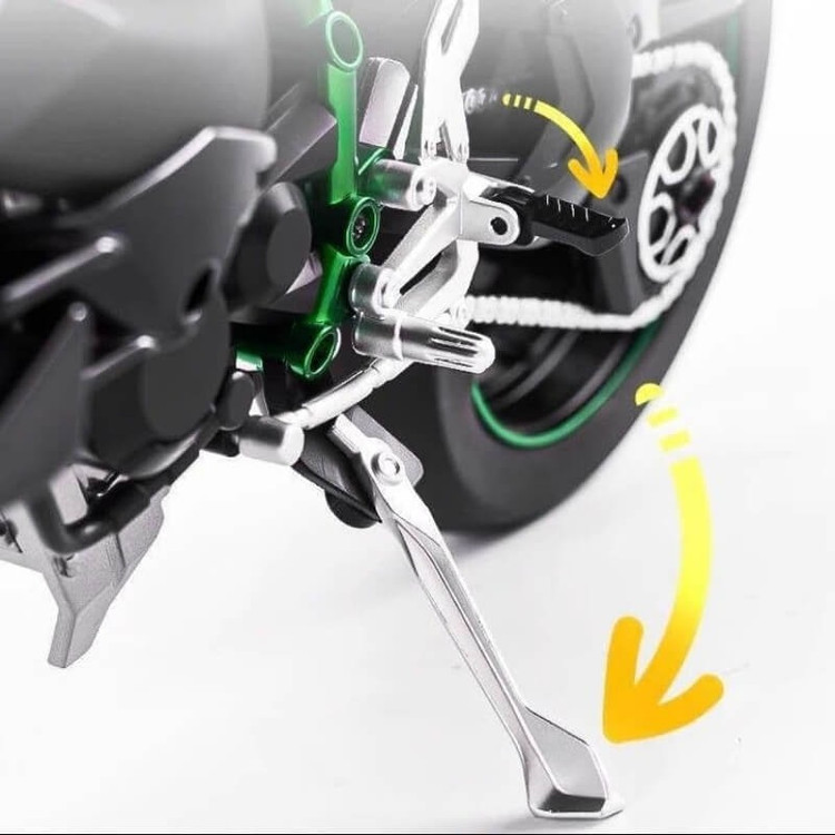 ماکت موتور شارژی کاوازاکی H2R - نحوه استفاده