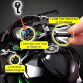 ماکت موتور شارژی کاوازاکی H2R - نحوه استفاده