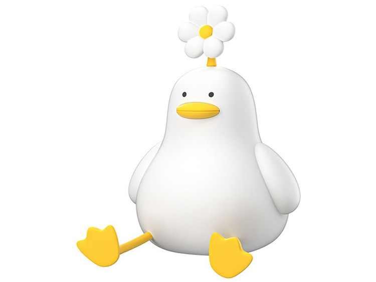 چراغ خواب کودکانه سیلیکونی طرح اردک گل به سر LLD-D09c