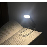 چراغ LED مطالعه گیرهای شارژی USB - مشکی
