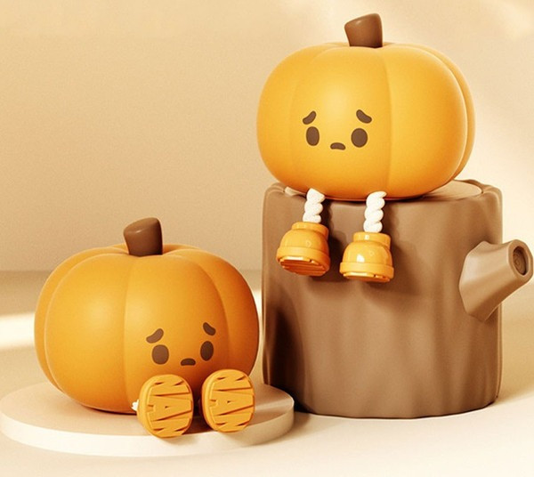 چراغ خواب سیلیکونی طرح کدو تنبل