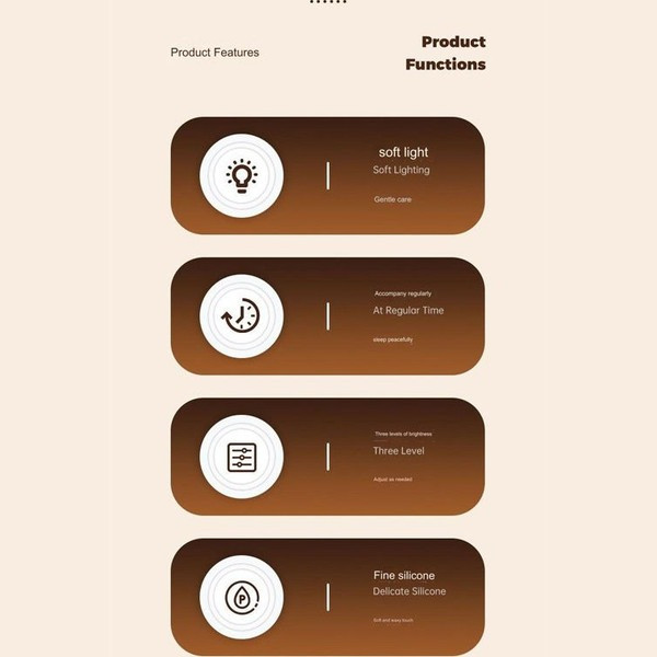 چراغ خواب سیلیکونی طرح کدو تنبل - مشخصات