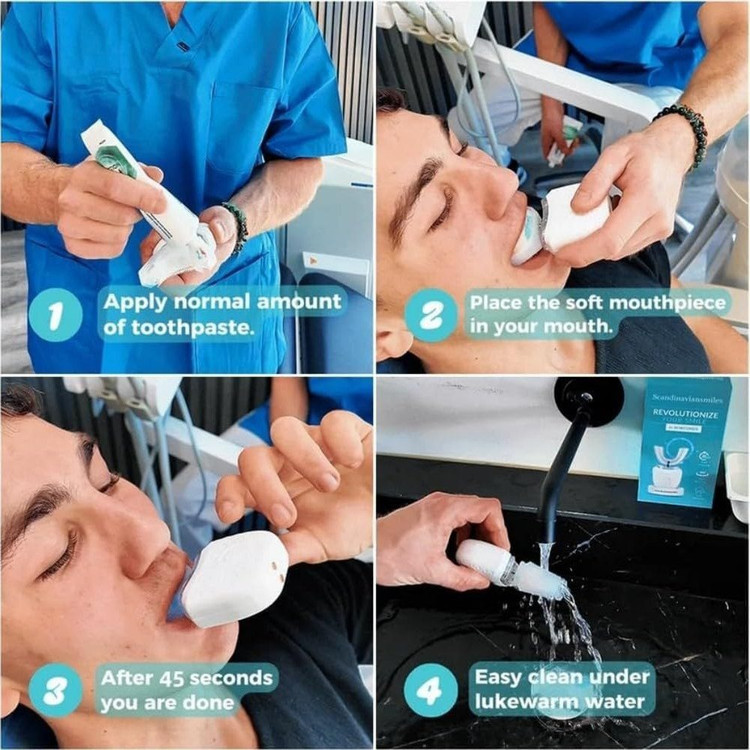 مسواک برقی اولتراسونیک هوشمند U شکل مدل MY116 - مشخصات