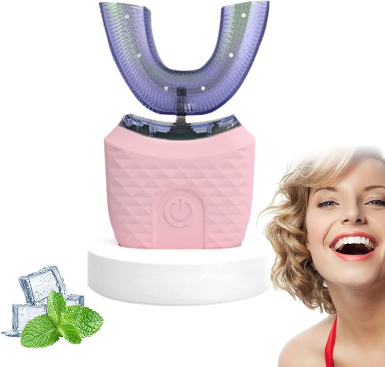 مسواک برقی اولتراسونیک هوشمند U شکل مدل MY116 - صورتی