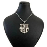گردنبند لوگوی بارسلونا استیل رنگ ثابت