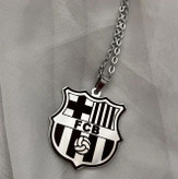 گردنبند لوگوی بارسلونا استیل رنگ ثابت