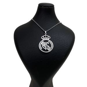 گردنبند لوگوی رئال مادرید استیل رنگ ثابت