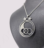 گردنبند لوگوی باشگاه استقلال (استیل رنگ ثابت)