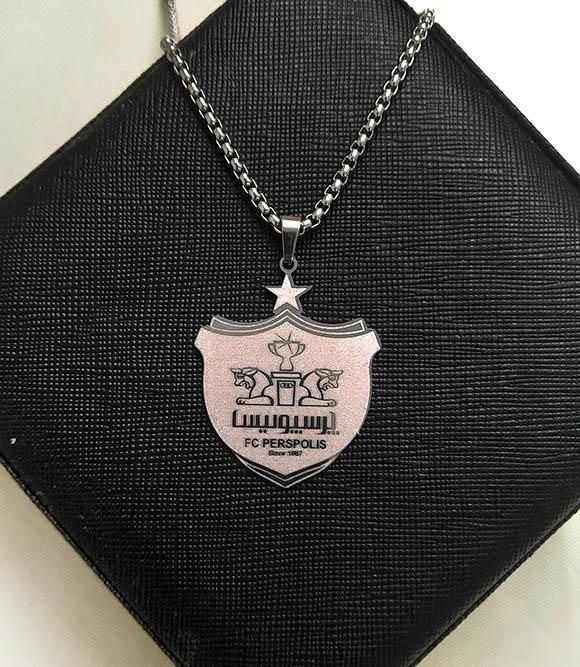 گردنبند لوگوی باشگاه پرسپولیس (استیل رنگ ثابت)
