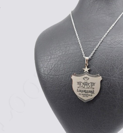 گردنبند لوگوی باشگاه پرسپولیس (استیل رنگ ثابت)