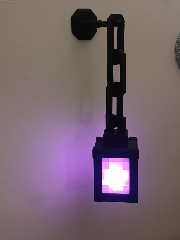 چراغ خواب فانوس ماینکرافت – آویز و ریموت دار - مونتاژ شده