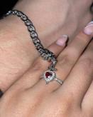 دستبند و انگشتر قلب ست عاشقانه ولنتاین