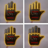 چراغ LED طرح دست بیقرار خودرو ۴ حالته ریموتدار - حالتها