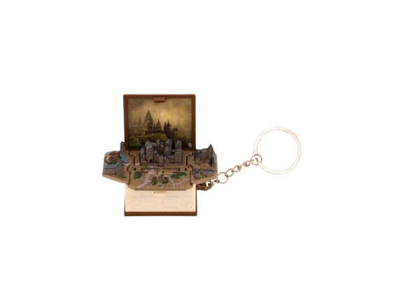 جاکلیدی کتاب سه بعدی طرح دنیای هری پاتر - قهوهای