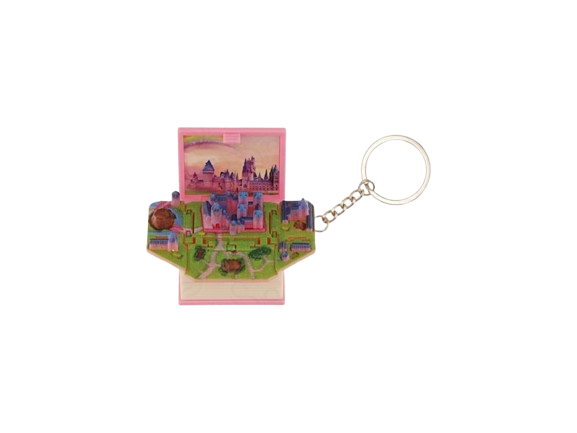 جاکلیدی کتاب سه بعدی طرح دنیای هری پاتر - صورتی