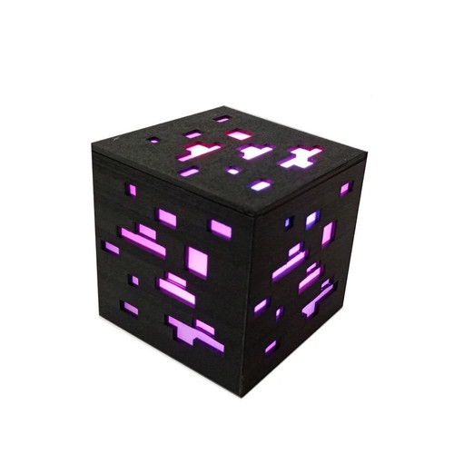 چراغ رومیزی مکعب ماینکرفت مدل M3 - مشکی