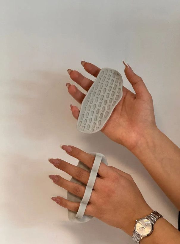 گریپ پد سیلیکونی حرفهای باشگاه - طوسی کد 2