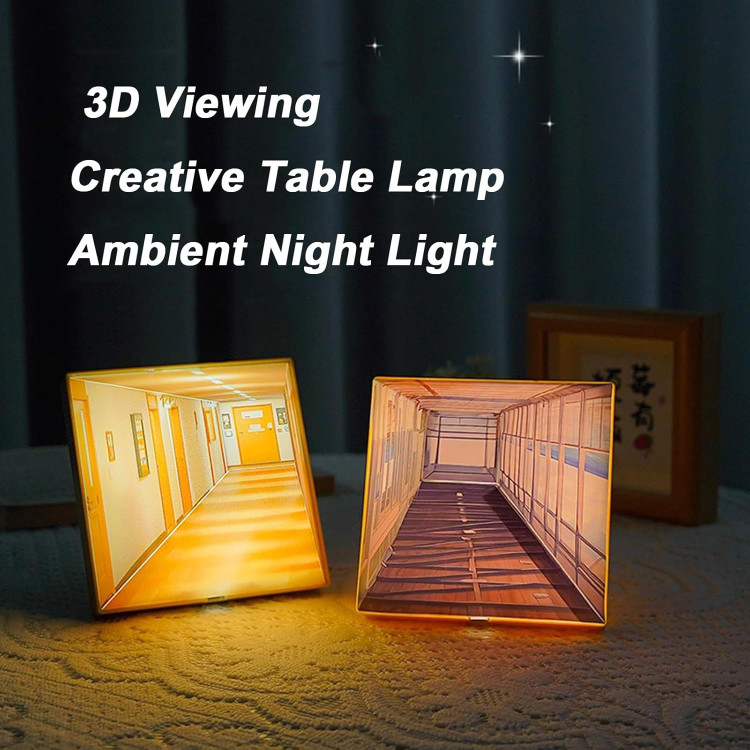 چراغ خواب سهبعدی توهم نوری | 3D Visual Experience Lamp