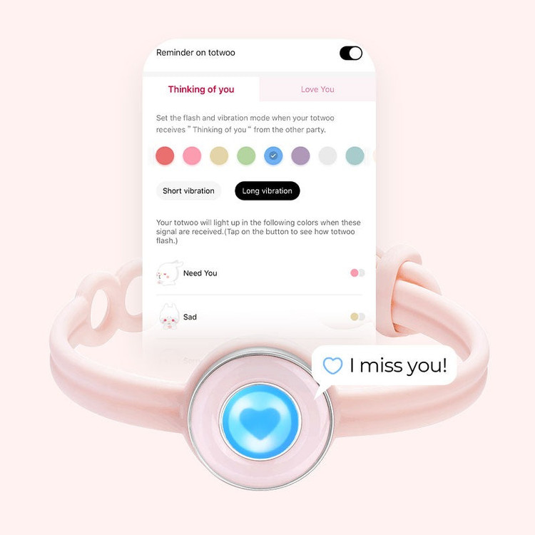 دستبند عشق CANDY WAVE ست دونفره | دستبند لمسی هوشمند TOTWOO