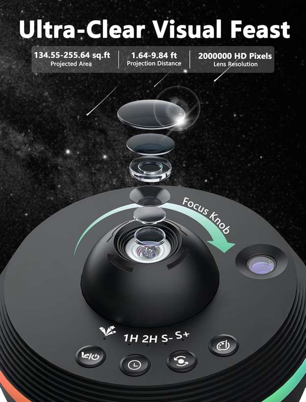 پروژکتور کهکشانی 13 در 1 MERTTURM | چراغ خواب سیارهنما