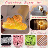 خرید چراغ خواب لاله آینهای DIY | Tulip Mirror Night Light