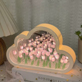 خرید چراغ خواب لاله آینهای DIY | Tulip Mirror Night Light