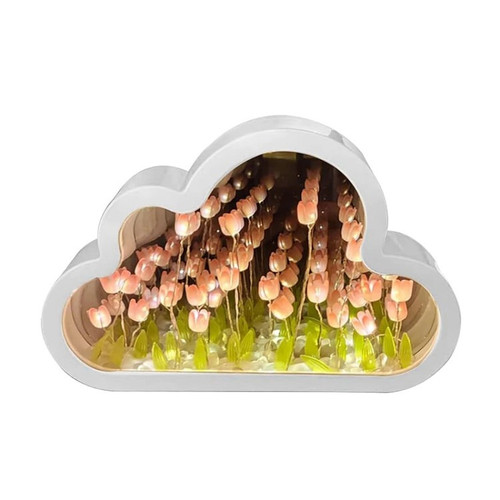 خرید چراغ خواب لاله آینهای DIY | Tulip Mirror Night Light