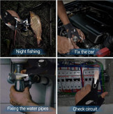 دستکش چراغدار LED Huskydg مدل 2 عددی | مناسب کمپینگ و تعمیرات