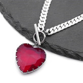 گردنبند چوکر قلب قرمز گاتیک | Gothic Punk Red Heart Necklace